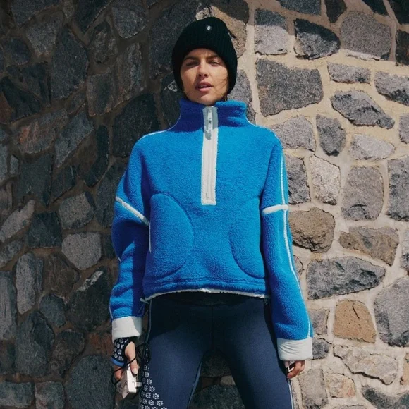 Free People Mountain High Half Zip Fleece Size Sm - Picture 1 of 4